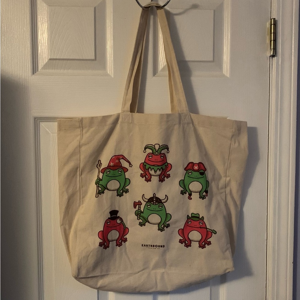 Earthbound Trading Co Frog Tote Bag